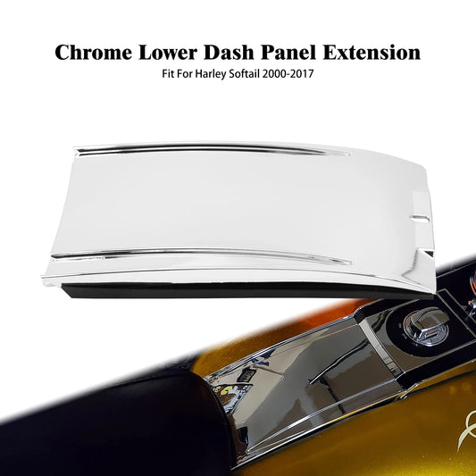 Lower Dash Panel Extension Plate For Harley Softail Fat Boy Heritage FLSTN Night Train 00-17