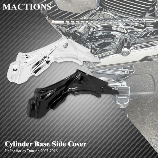 Motorcycle Cylinder Base Side Cover Fairing Cover For Harley Touring Road King FLHR Electra Street Glide FLTRX FHLX 2007-2016